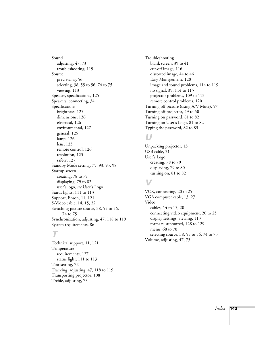 Epson 7900p User Manual | Page 143 / 146