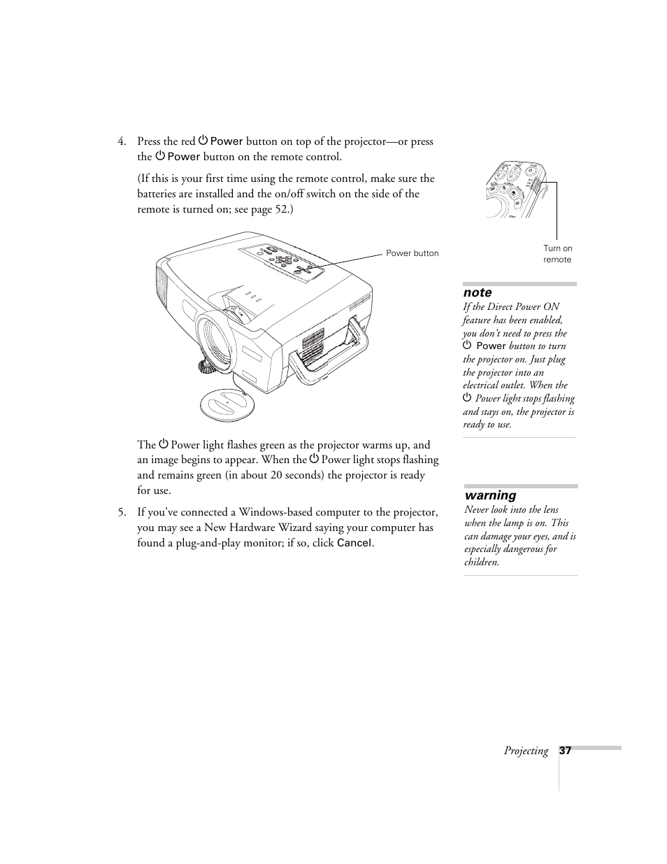 Epson 7900p User Manual | Page 37 / 146