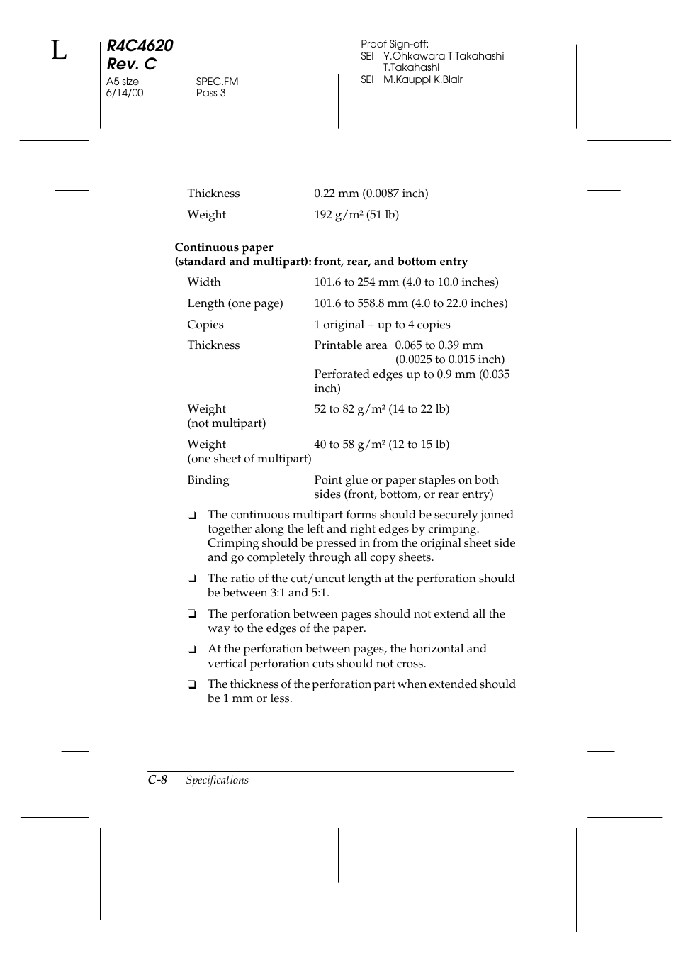 Epson 24-Pin User Manual | Page 202 / 249