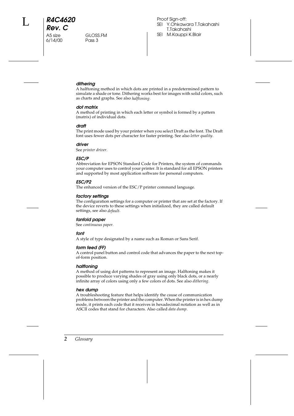 Epson 24-Pin User Manual | Page 238 / 249