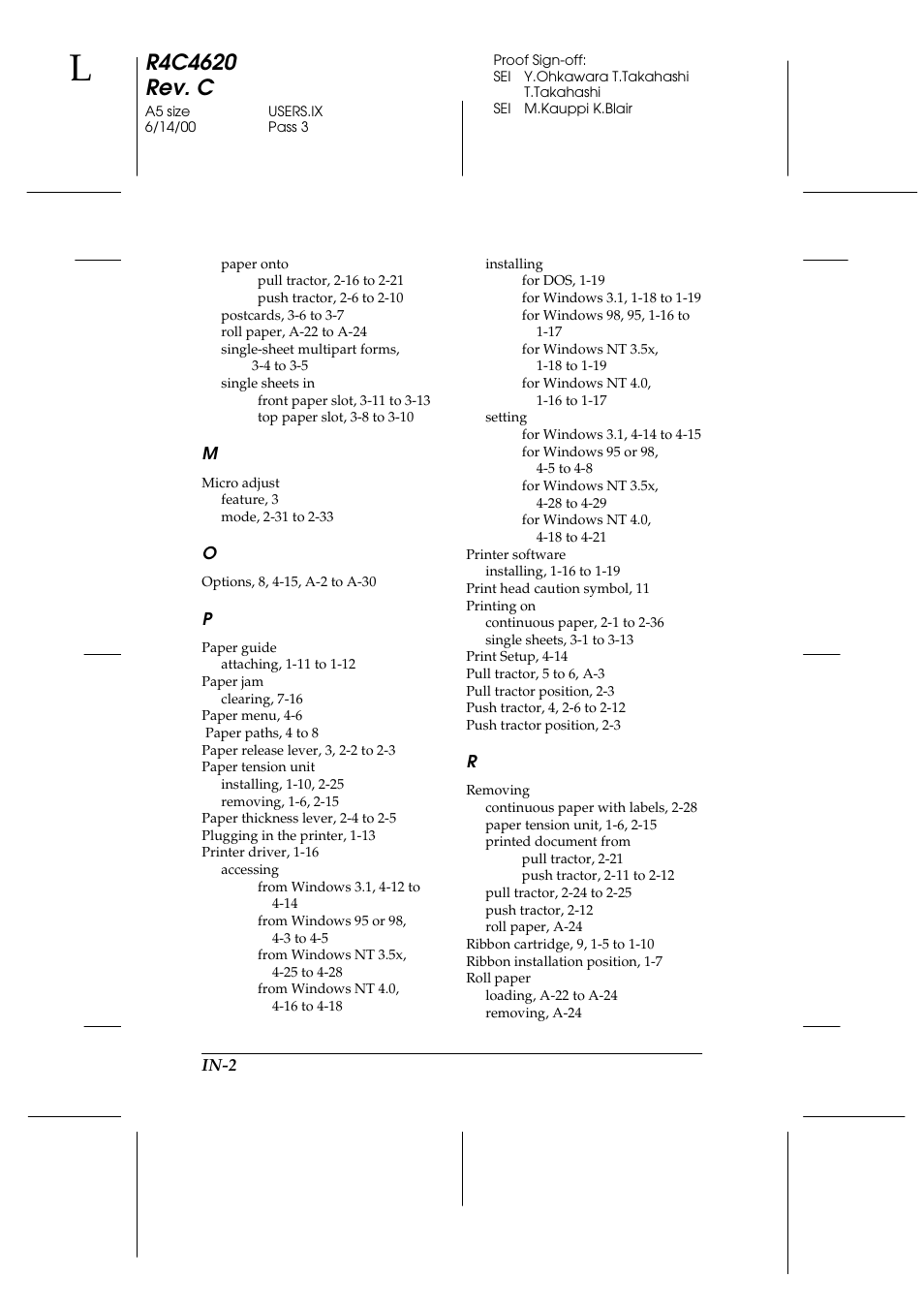 Epson 24-Pin User Manual | Page 244 / 249