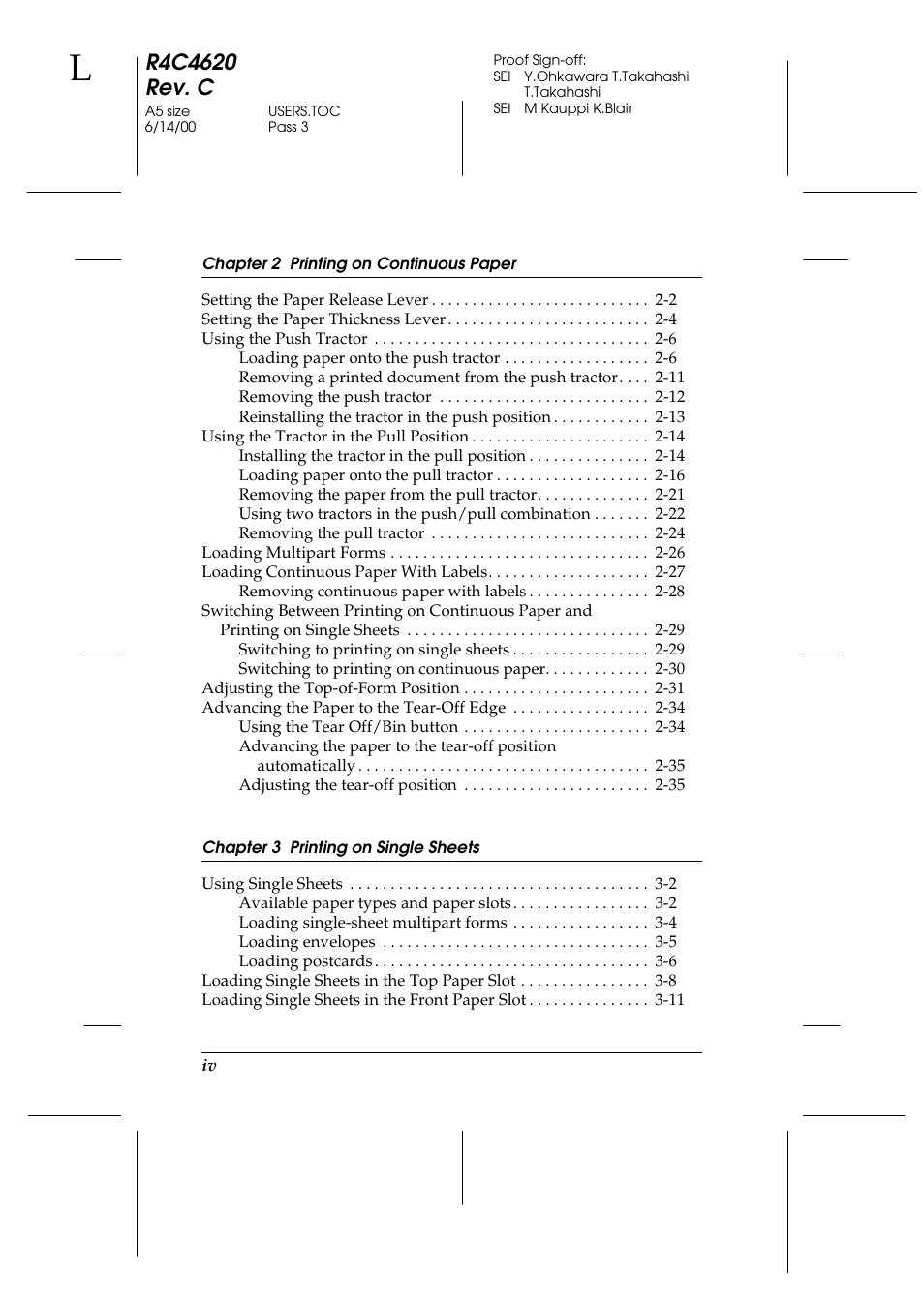Epson 24-Pin User Manual | Page 6 / 249