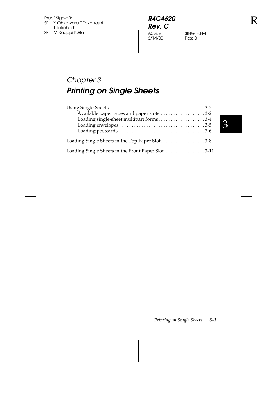 Printing on single sheets, Chapter 3 | Epson 24-Pin User Manual | Page 81 / 249