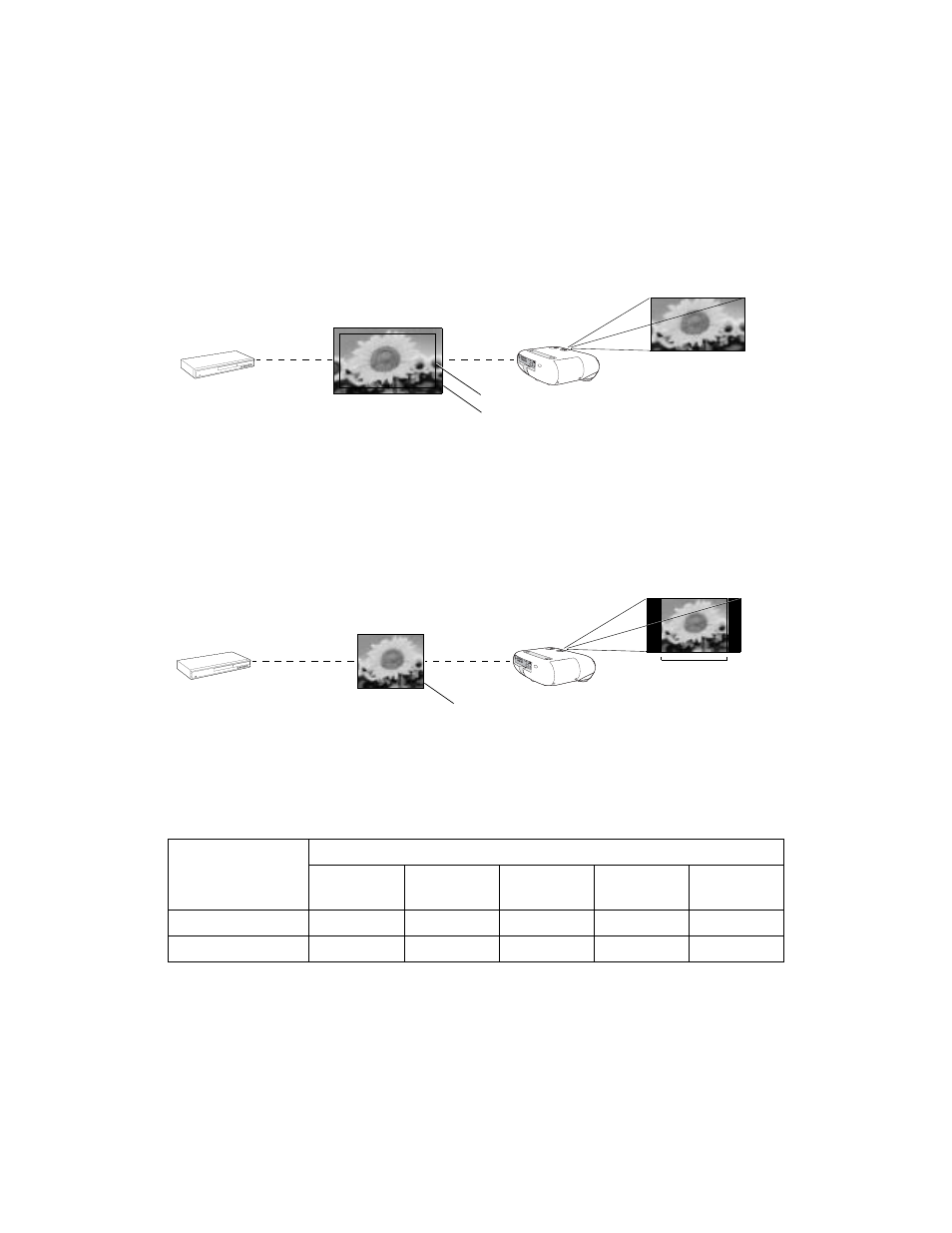 Image size and aspect ratio settings | Epson 500 User Manual | Page 70 / 84