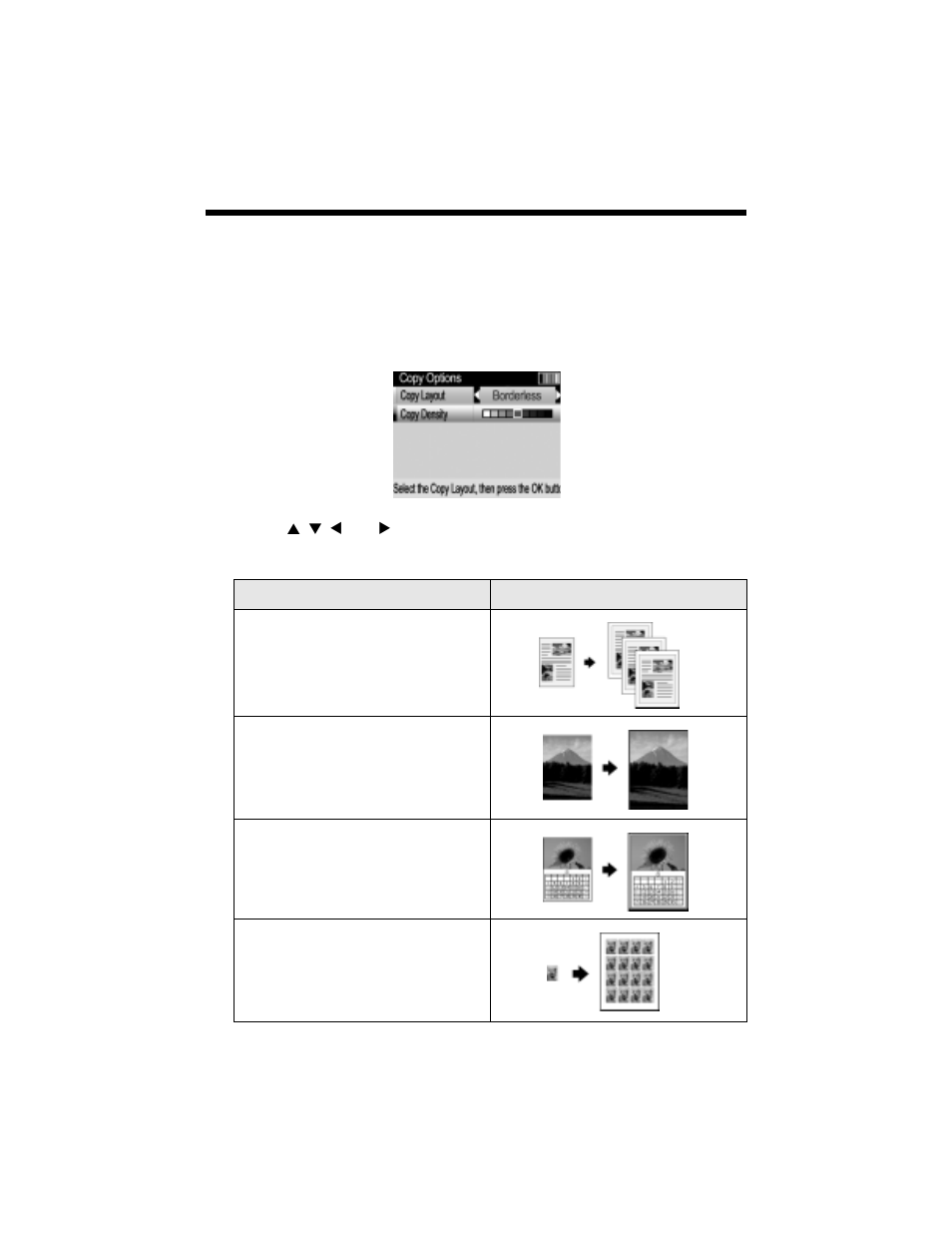 Selecting a copy layout | Epson RX620 User Manual | Page 13 / 90