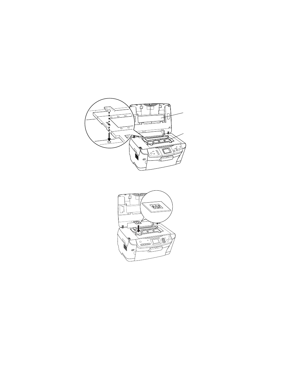 Placing 35-mm slides in the holder | Epson RX620 User Manual | Page 16 / 90