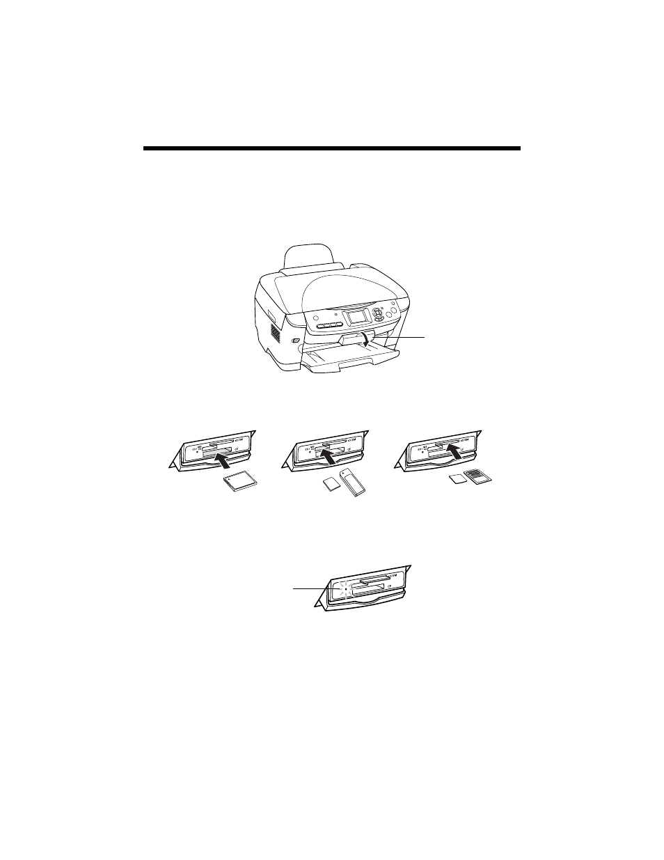 Inserting your camera’s memory card | Epson RX620 User Manual | Page 24 / 90