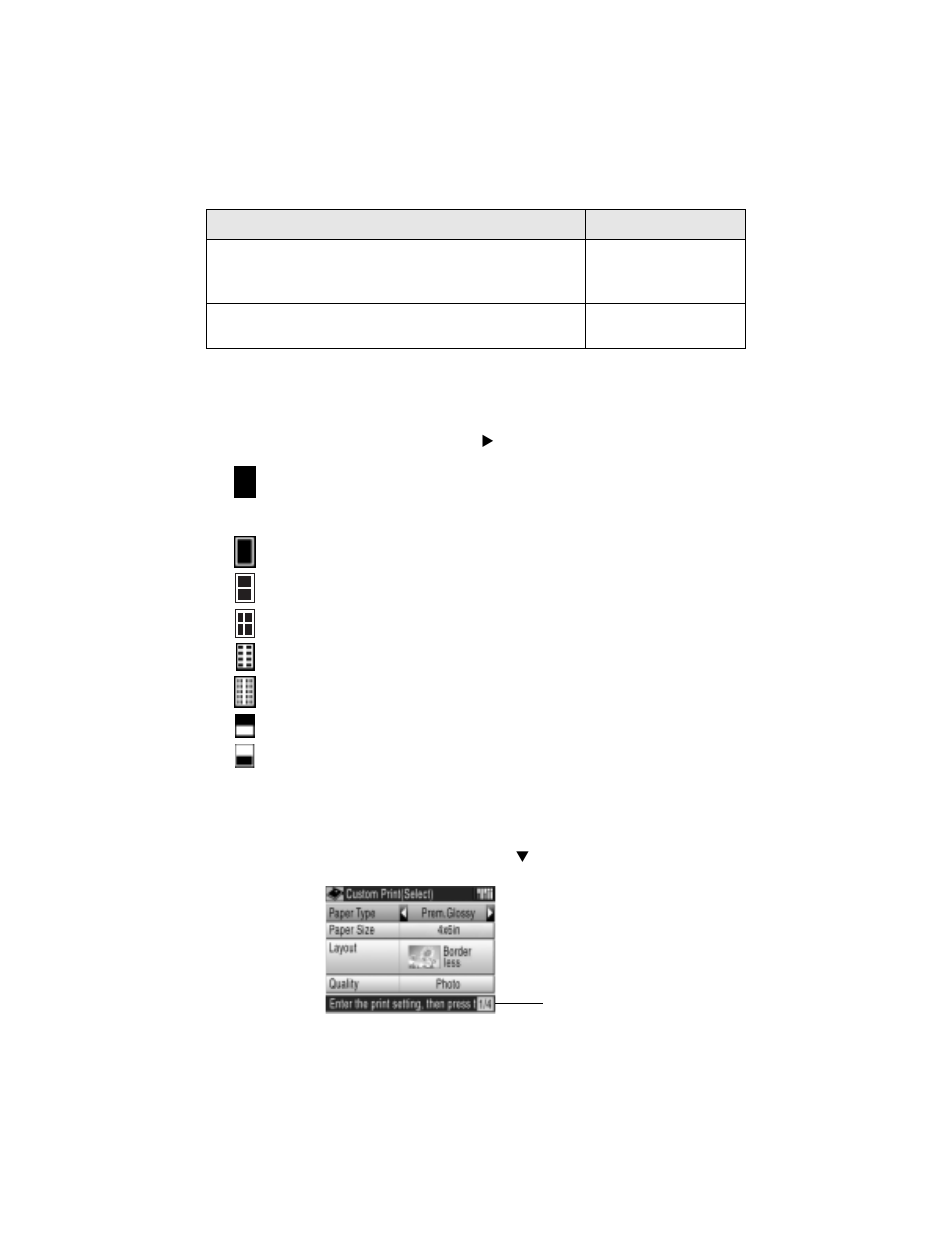 Selecting the layout, Selecting special print settings | Epson RX620 User Manual | Page 29 / 90