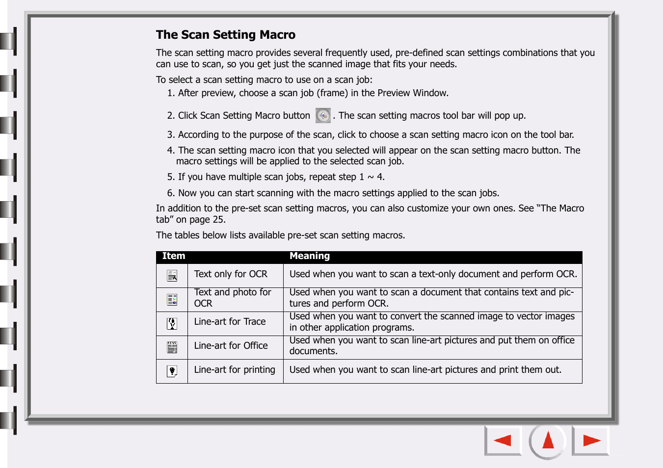 The scan setting | Epson 660 User Manual | Page 19 / 92