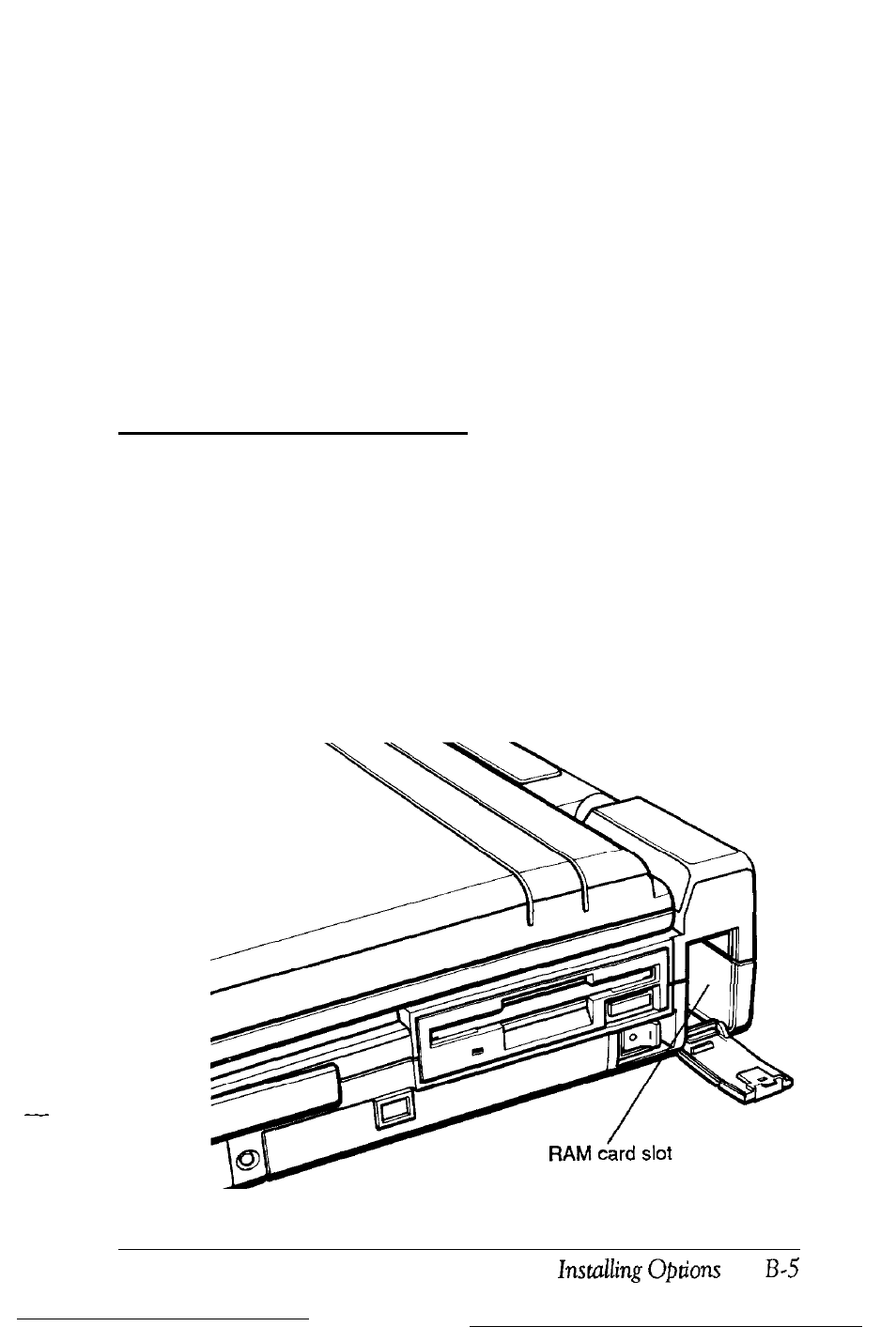 Installing the ram card | Epson LT - 286e User Manual | Page 118 / 161