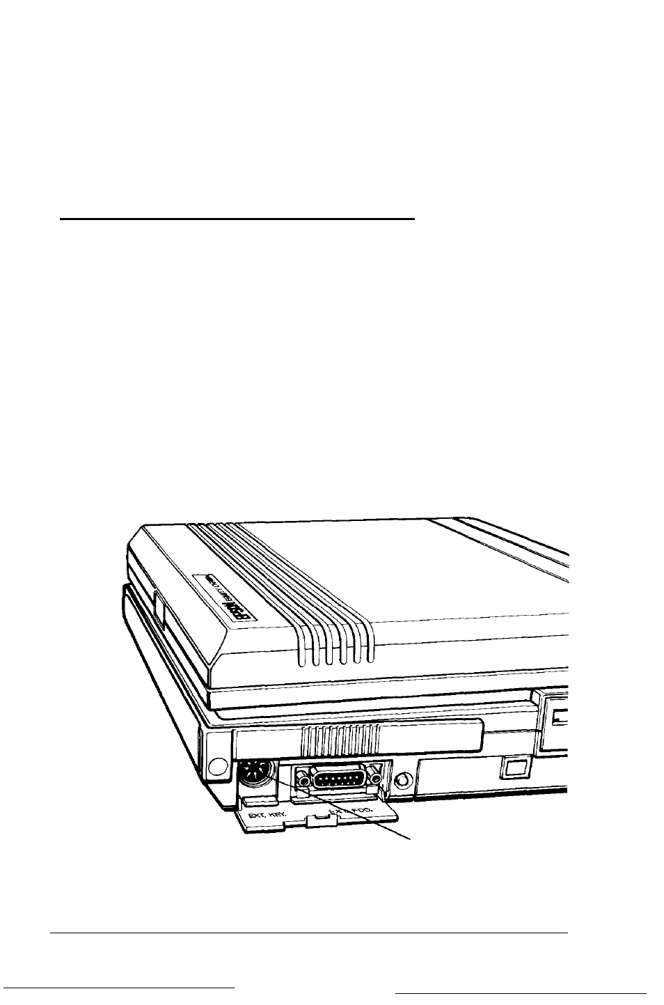 Connecting an external keyboard | Epson LT - 286e User Manual | Page 119 / 161