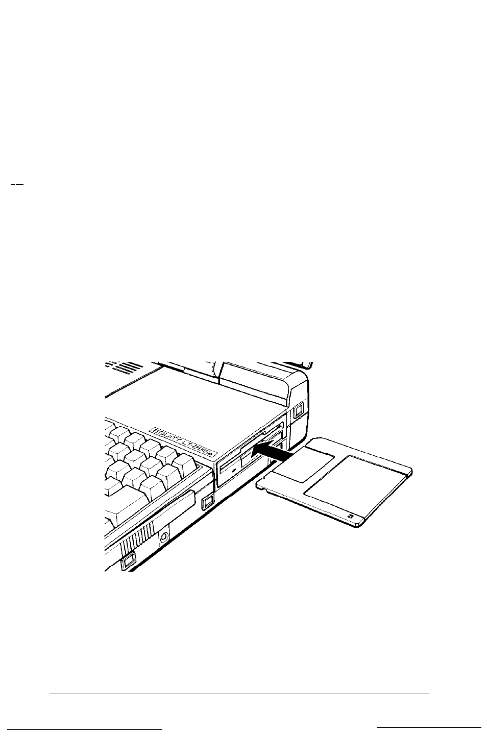 Inserting the install diskette | Epson LT - 286e User Manual | Page 36 / 161