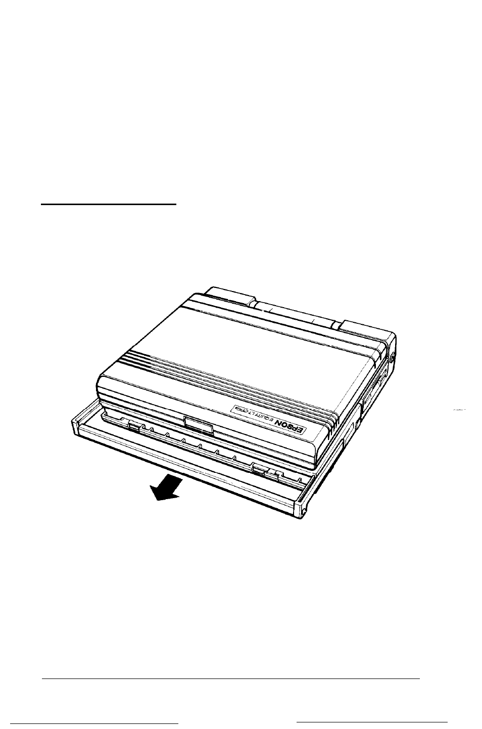 Using the handle | Epson LT - 286e User Manual | Page 47 / 161