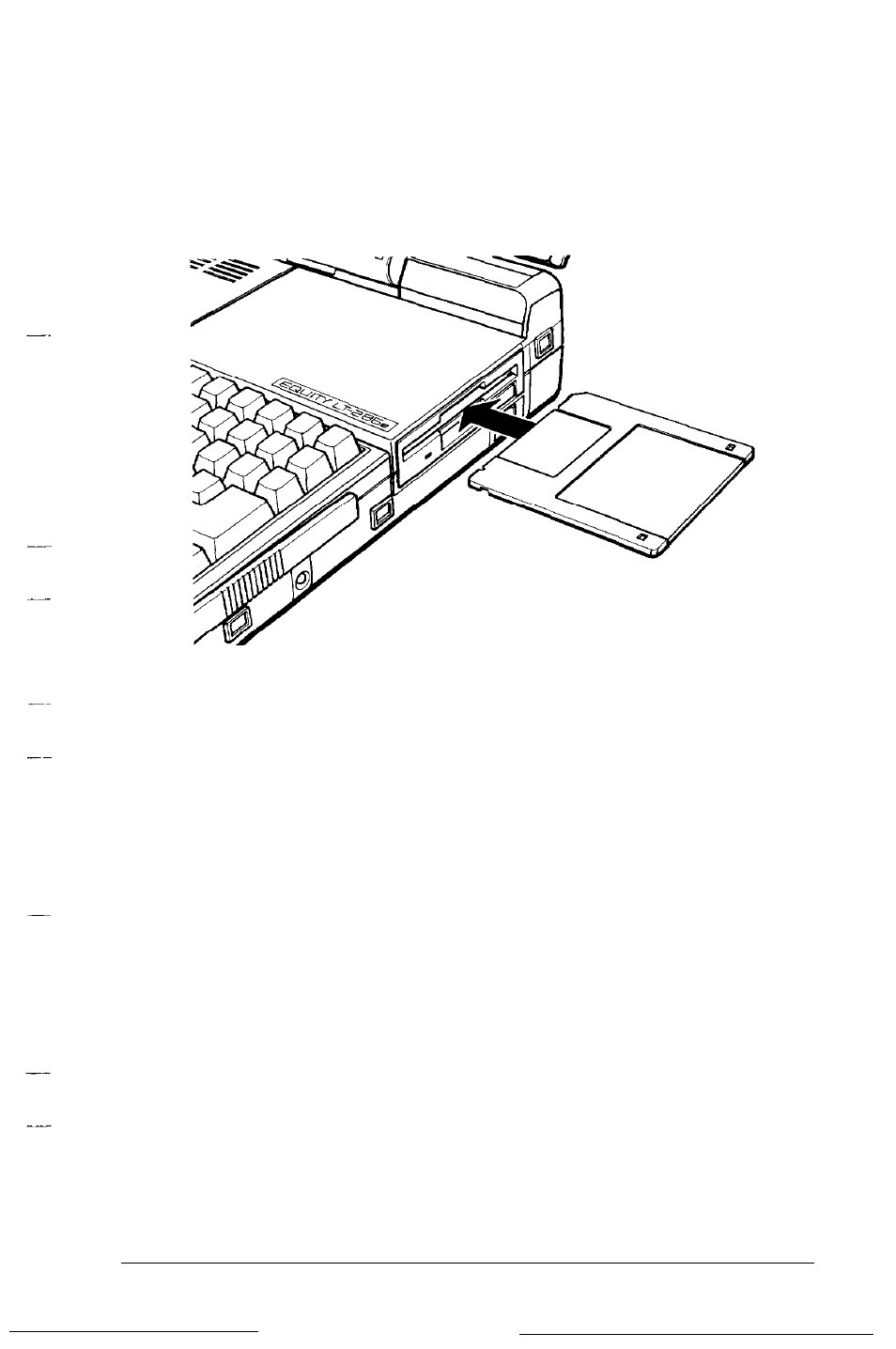 Inserting and removing diskettes | Epson LT - 286e User Manual | Page 58 / 161