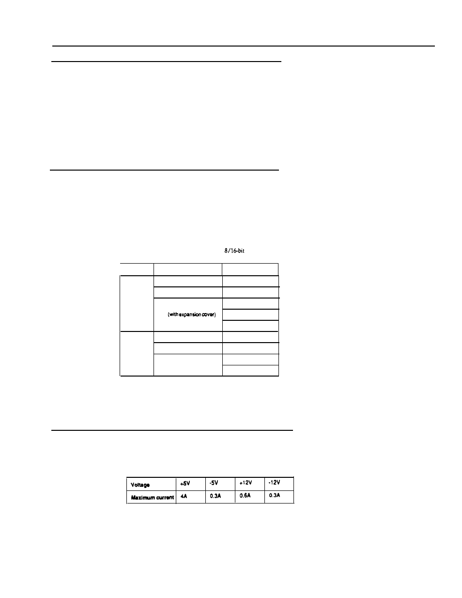 Options, Expansion unit, Option card power limitations | Epson nb3s, Nb3s-3 | Epson NB3s User Manual | Page 3 / 7