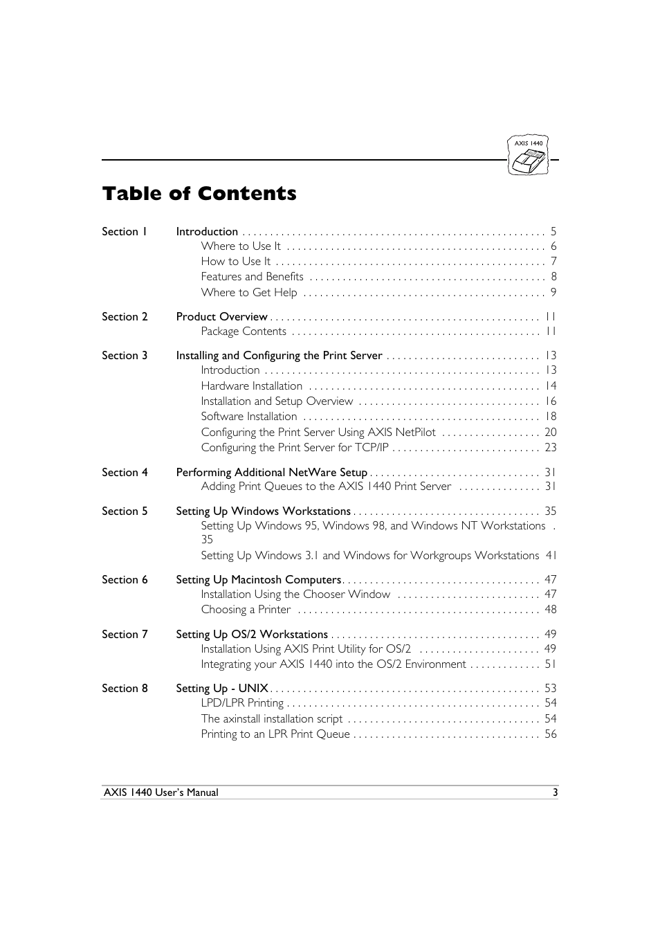 Epson 1440 User Manual | Page 13 / 100