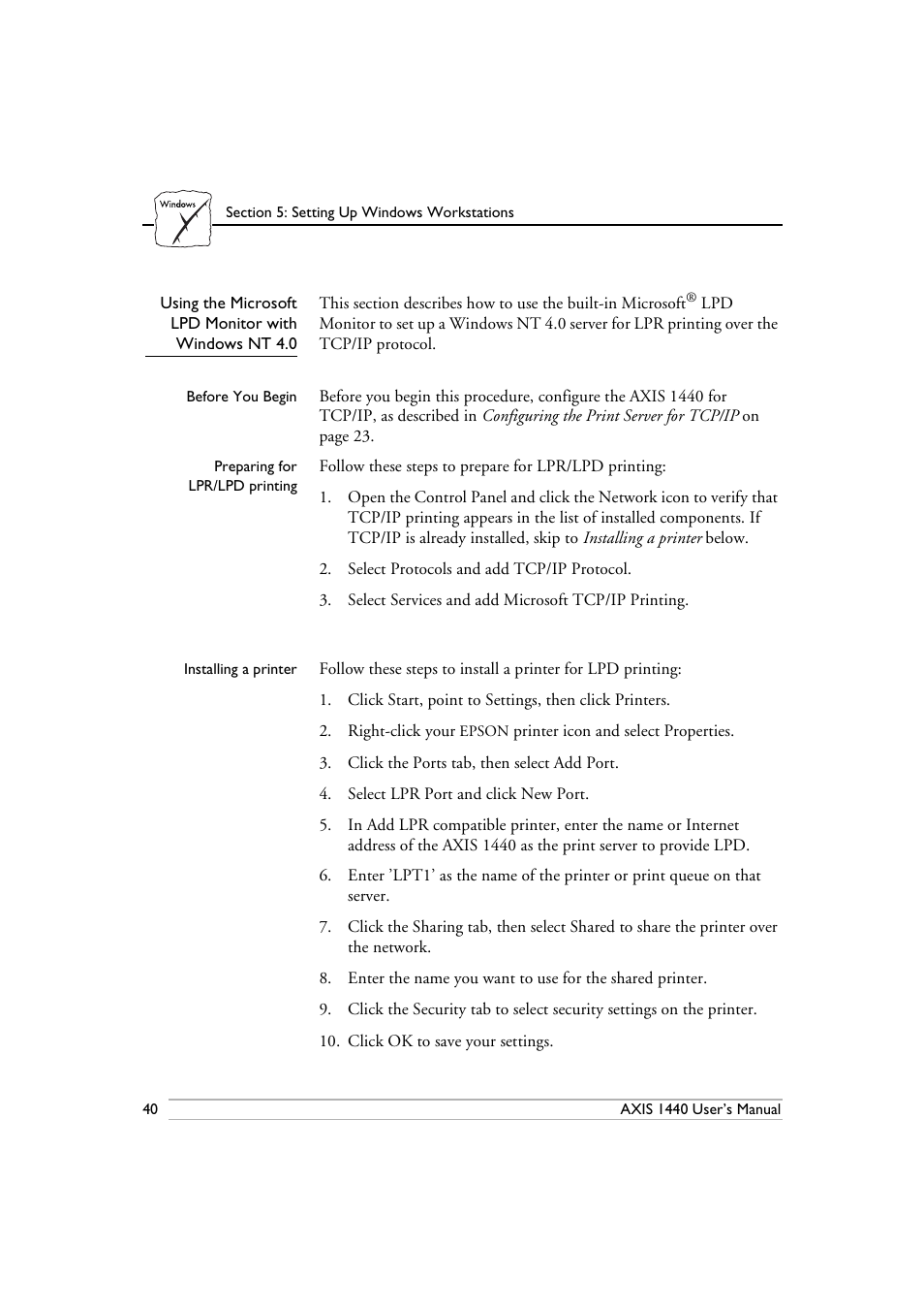 Epson 1440 User Manual | Page 50 / 100
