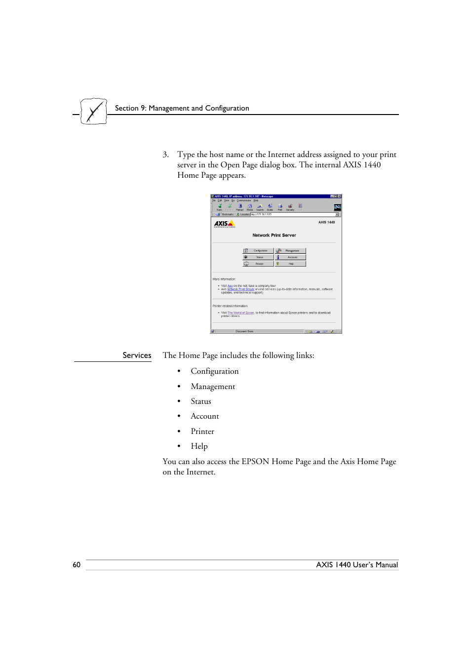 Services | Epson 1440 User Manual | Page 70 / 100
