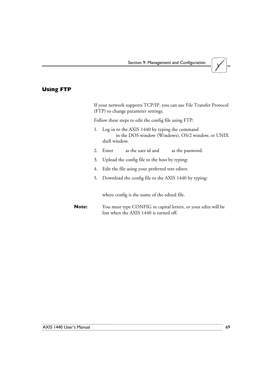 Using ftp | Epson 1440 User Manual | Page 79 / 100