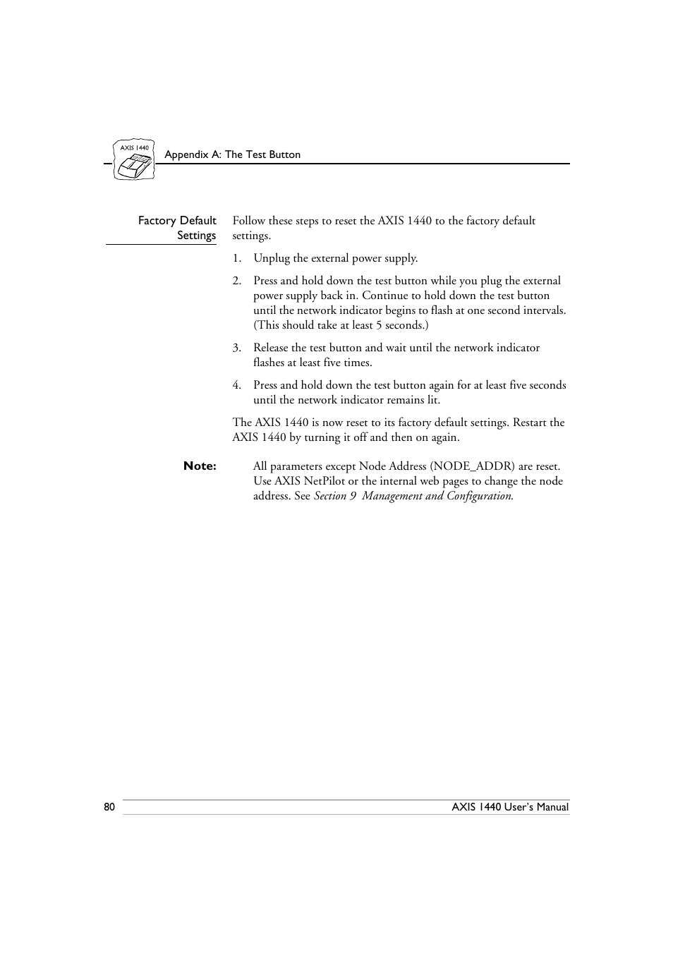 Factory default settings | Epson 1440 User Manual | Page 90 / 100