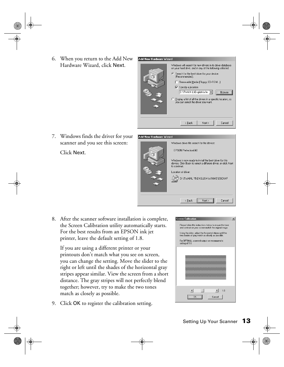 Epson color Perfection 640U User Manual | Page 18 / 71