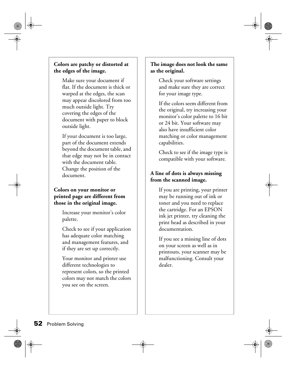 Epson color Perfection 640U User Manual | Page 57 / 71