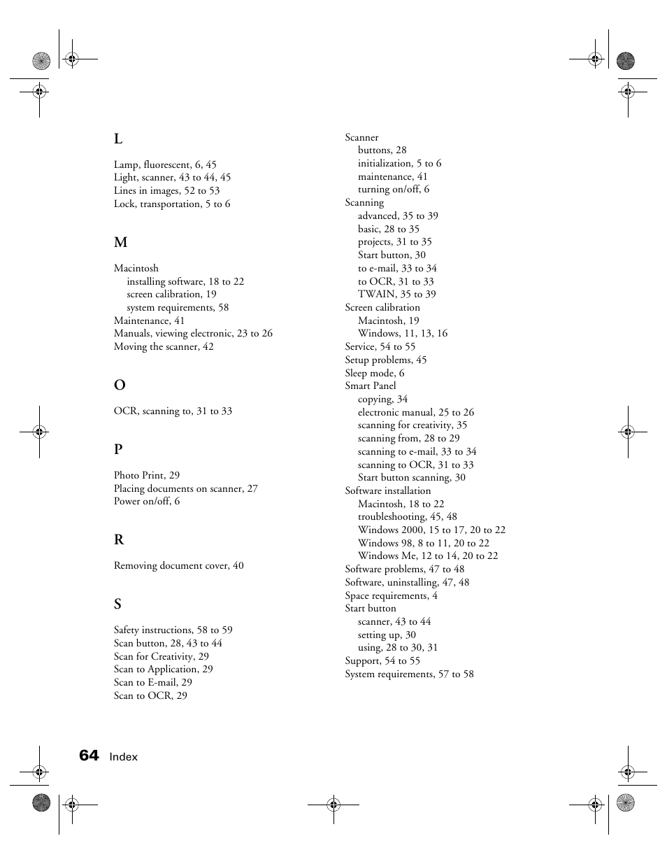 Epson color Perfection 640U User Manual | Page 69 / 71