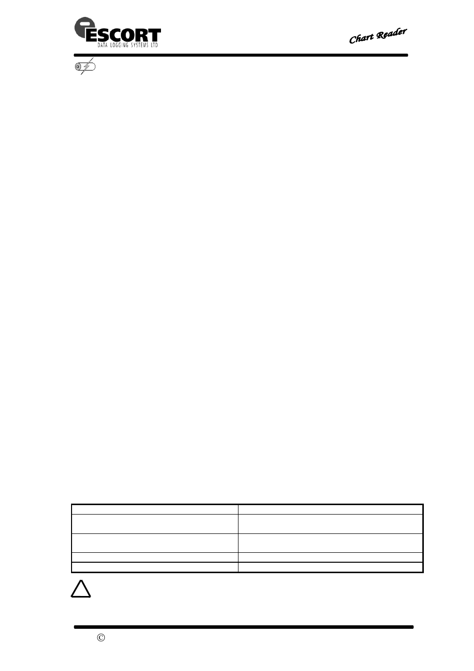 User guide, Powering & charging the chartreader, Power failure | Overview of power indicator modes | Escort MN-CR-MEM User Manual | Page 10 / 16