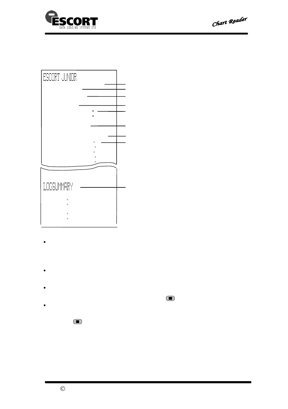 User guide, Out of specification readings | Escort MN-CR-MEM User Manual | Page 9 / 16