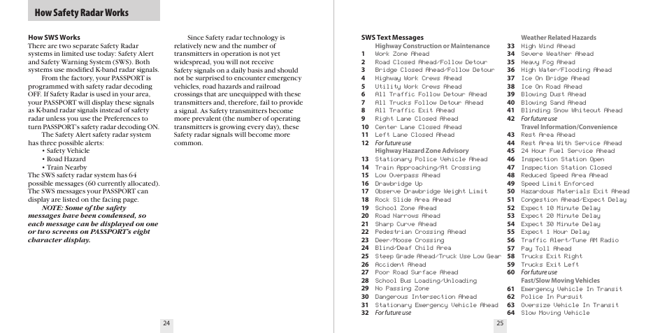 How safety radar works | Escort 9500CI User Manual | Page 14 / 18