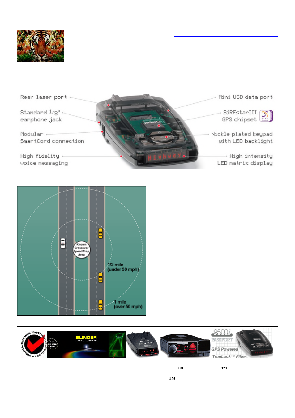 Tiger lily products, Tlp, blinder, bel, escort, valentine, Got performance | Escort Passport 9500i User Manual | Page 3 / 6