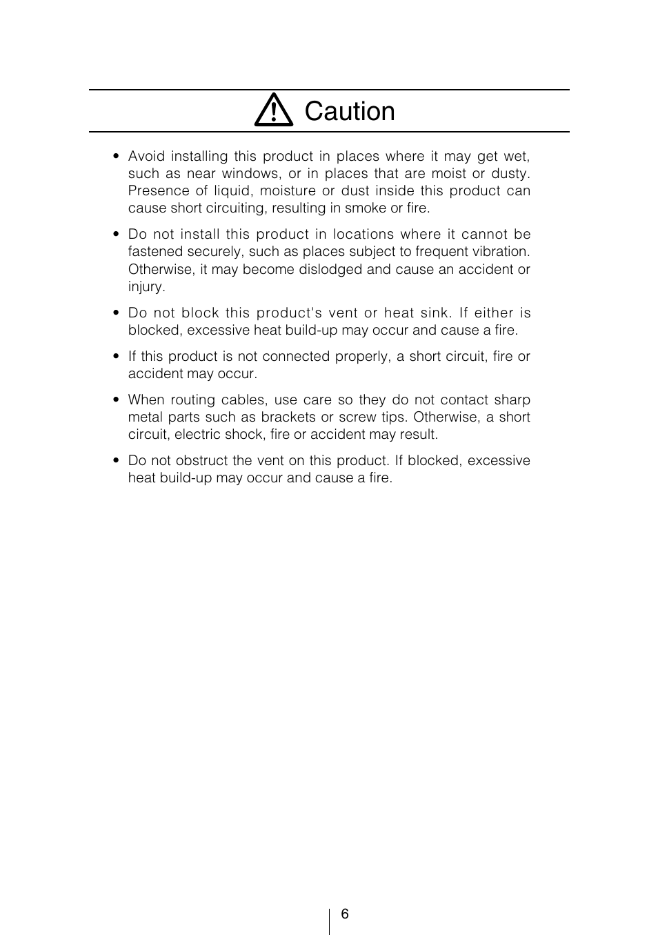 Caution | Eclipse - Fujitsu Ten CD5444 User Manual | Page 6 / 152