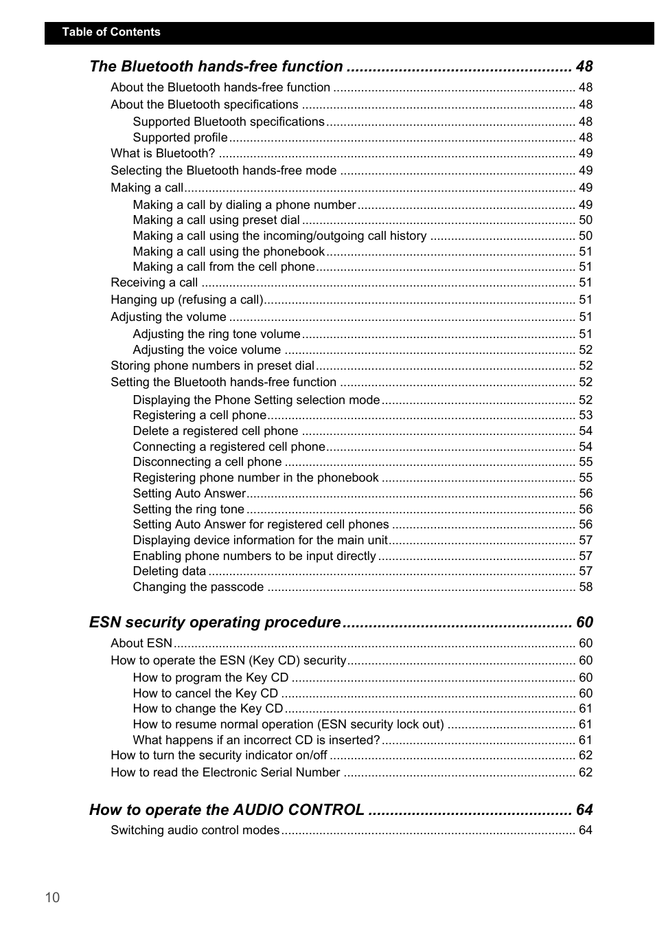 Eclipse - Fujitsu Ten CD7200 MKII User Manual | Page 10 / 119