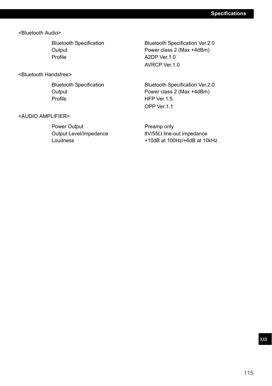 Eclipse - Fujitsu Ten CD7200 MKII User Manual | Page 115 / 119