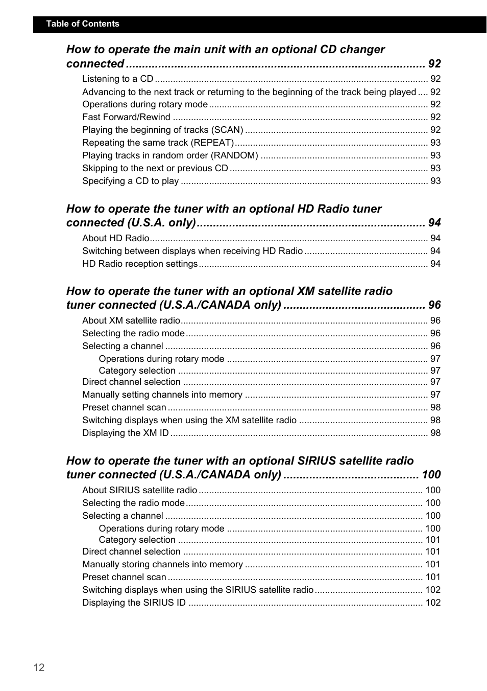 Eclipse - Fujitsu Ten CD7200 MKII User Manual | Page 12 / 119