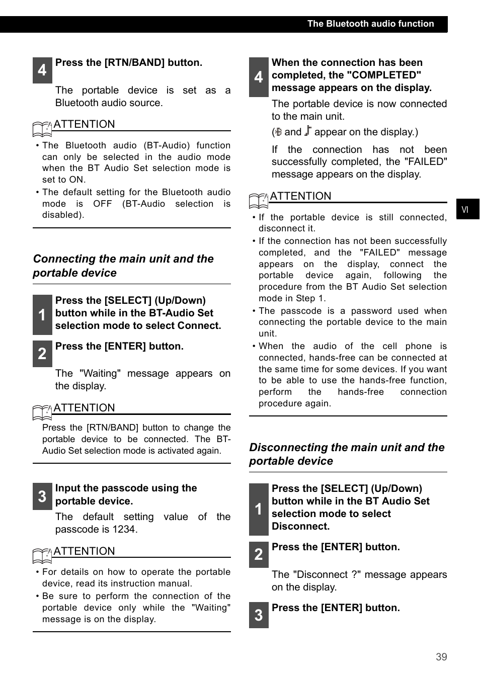 Connecting the main unit and the portable device | Eclipse - Fujitsu Ten CD7200 MKII User Manual | Page 39 / 119