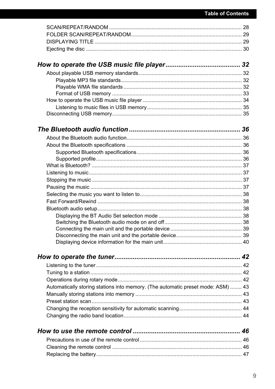 Eclipse - Fujitsu Ten CD7200 MKII User Manual | Page 9 / 119