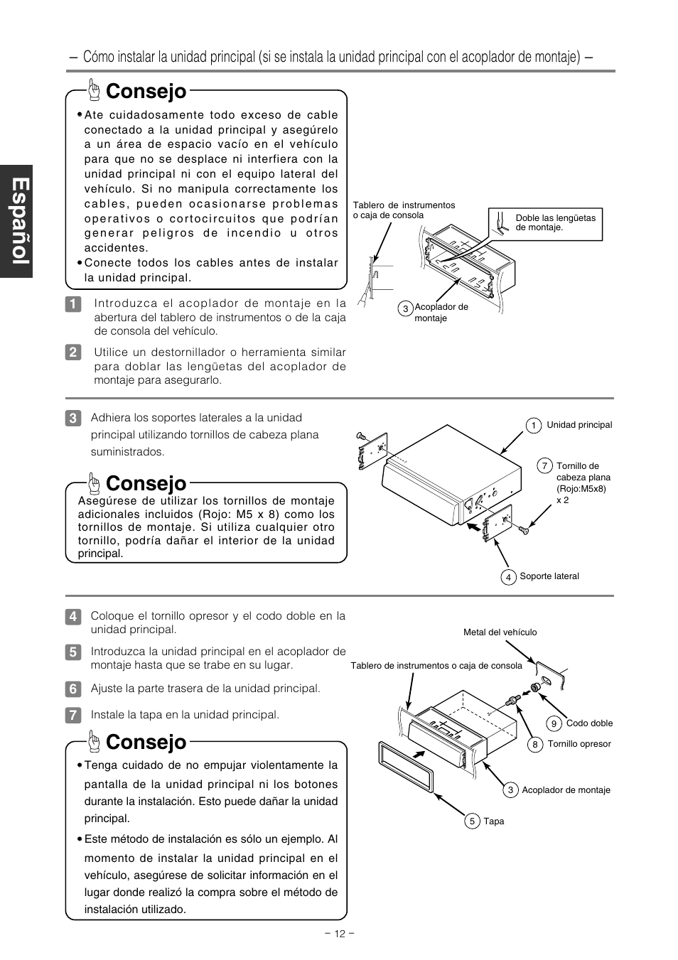 Consejo | Eclipse - Fujitsu Ten CD5100 User Manual | Page 26 / 44