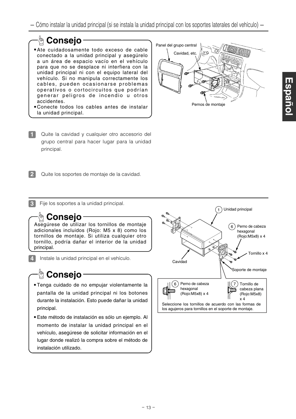 Consejo | Eclipse - Fujitsu Ten CD5100 User Manual | Page 27 / 44