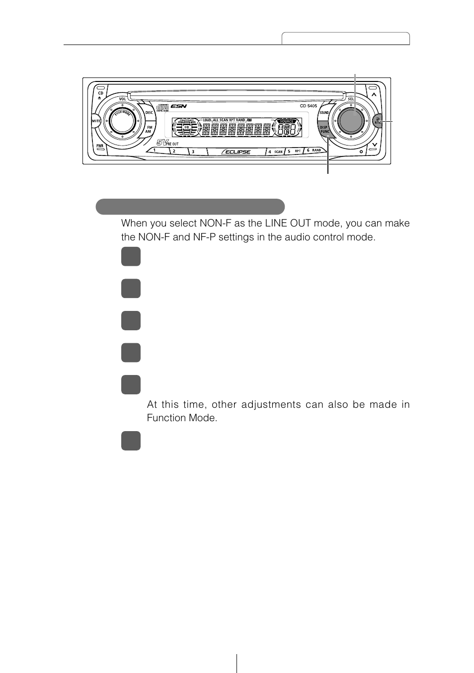 Eclipse - Fujitsu Ten CD5405 User Manual | Page 31 / 67