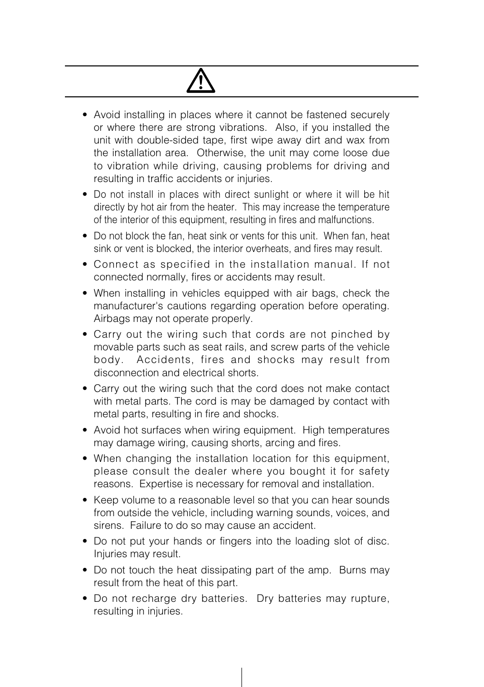 Caution | Eclipse - Fujitsu Ten CD5405 User Manual | Page 5 / 67