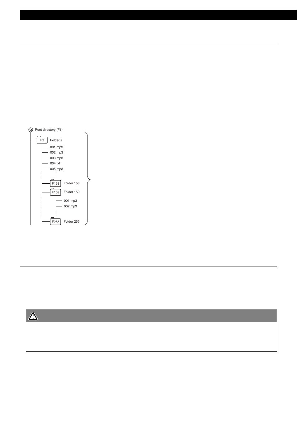 Format of discs, File names, Format of discs file names | Caution 1 2 | Eclipse - Fujitsu Ten CD1200 User Manual | Page 20 / 51