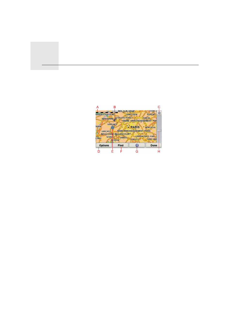Browse map, Cursor button, Browse map 8 | Eclipse - Fujitsu Ten TomTom User Manual | Page 19 / 78