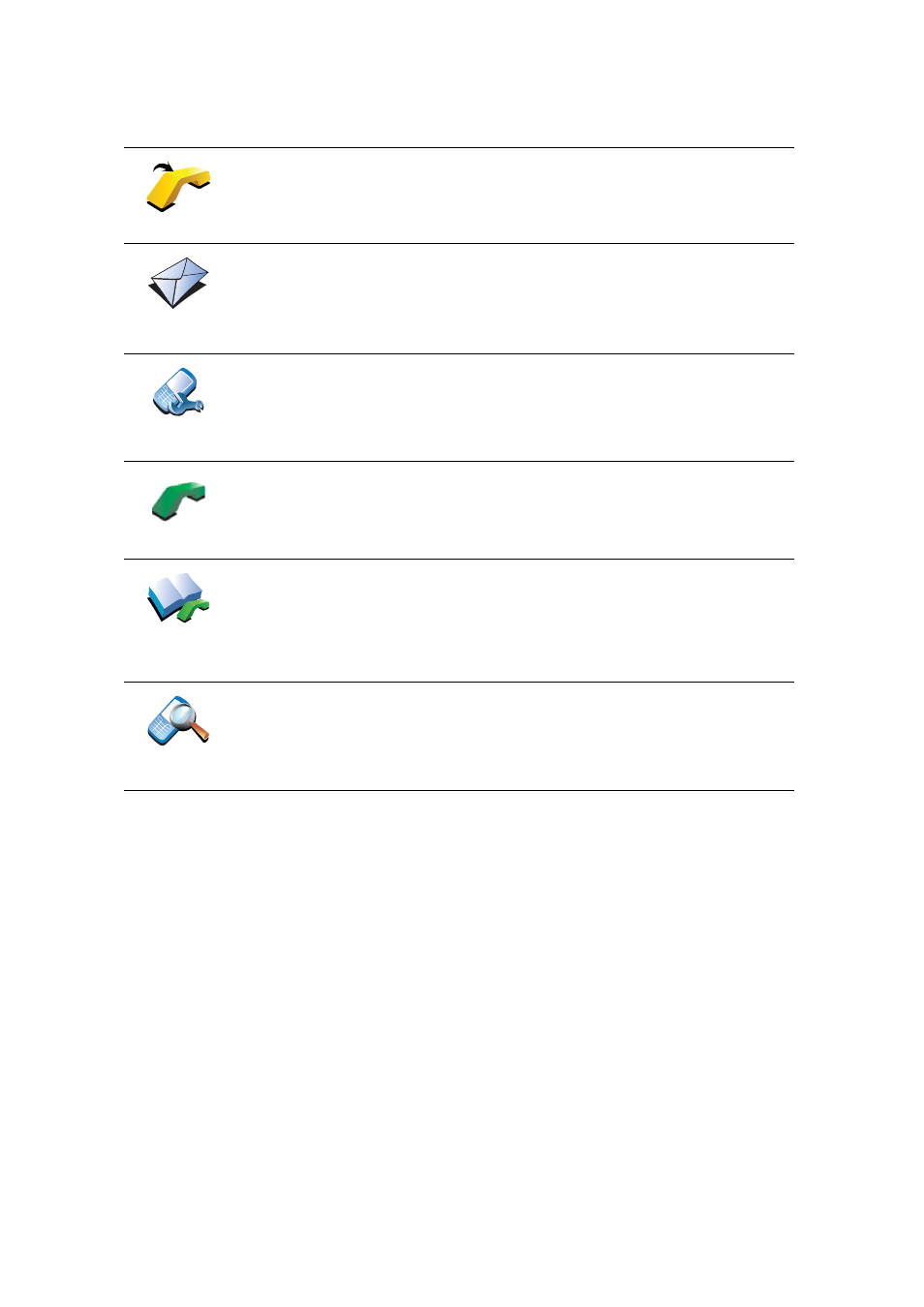 Mobile phone menu | Eclipse - Fujitsu Ten TomTom User Manual | Page 42 / 78