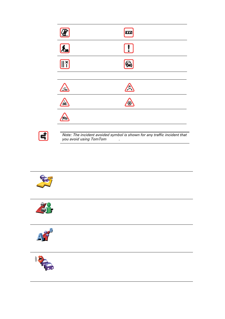 Traffic menu | Eclipse - Fujitsu Ten TomTom User Manual | Page 63 / 78