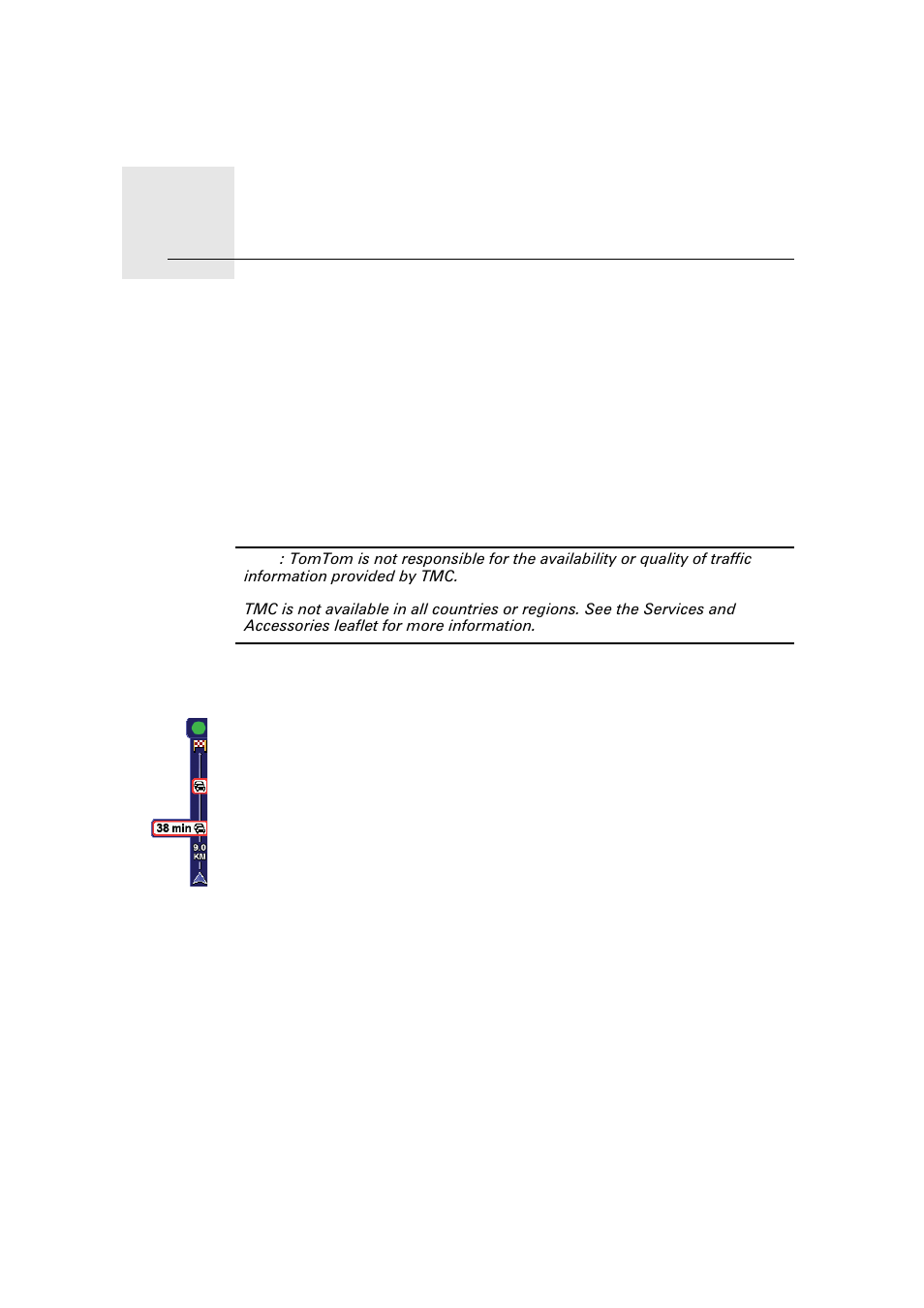 Traffic information using rds-tmc, The traffic message channel (tmc), Using rds-tmc traffic information | Changing traffic preferences, Traffic information using rds-tmc 17 | Eclipse - Fujitsu Ten TomTom User Manual | Page 65 / 78