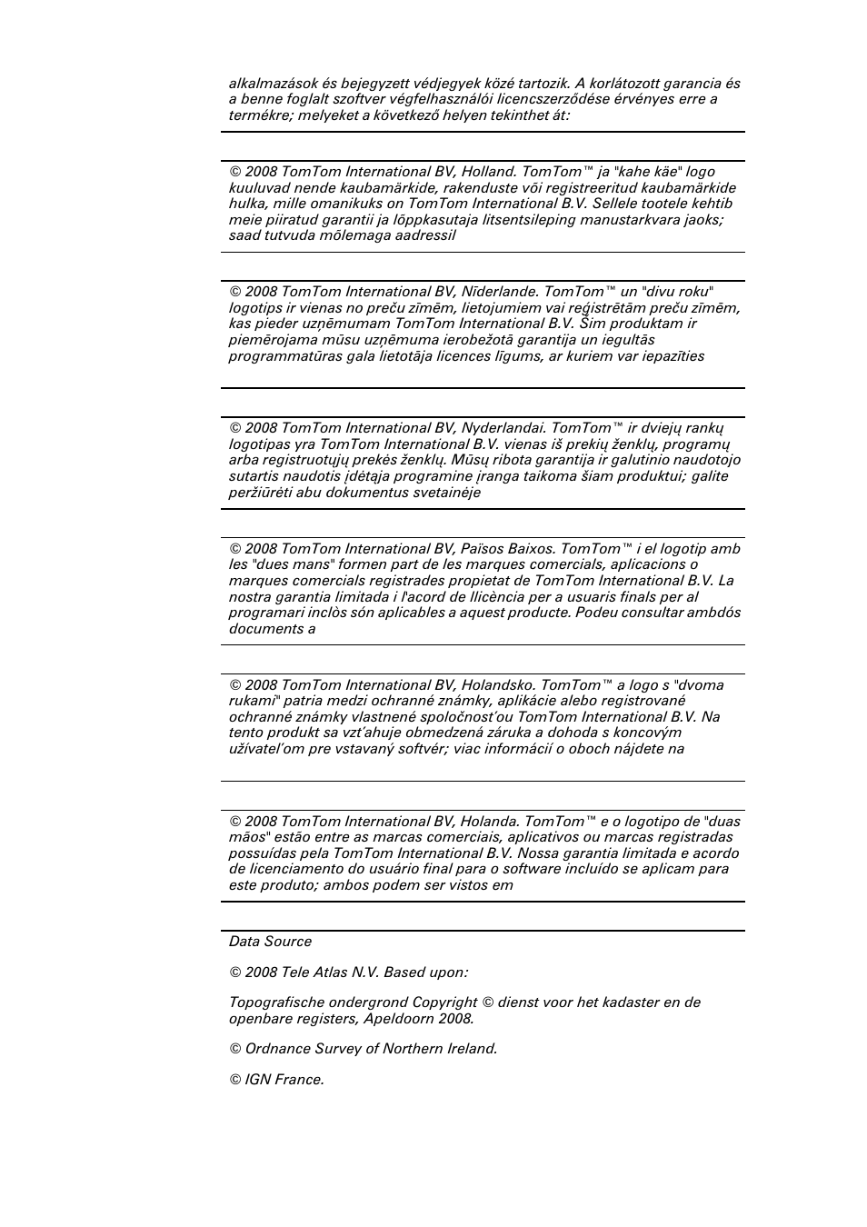 Eclipse - Fujitsu Ten TomTom User Manual | Page 77 / 78