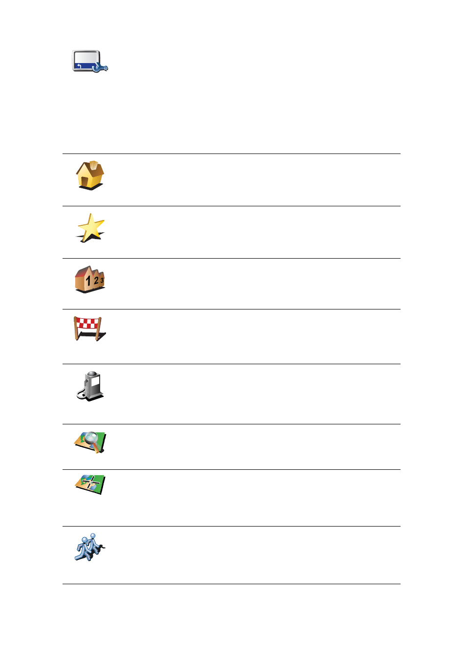 What are the other navigation options | Eclipse - Fujitsu Ten TomTom User Manual | Page 8 / 78