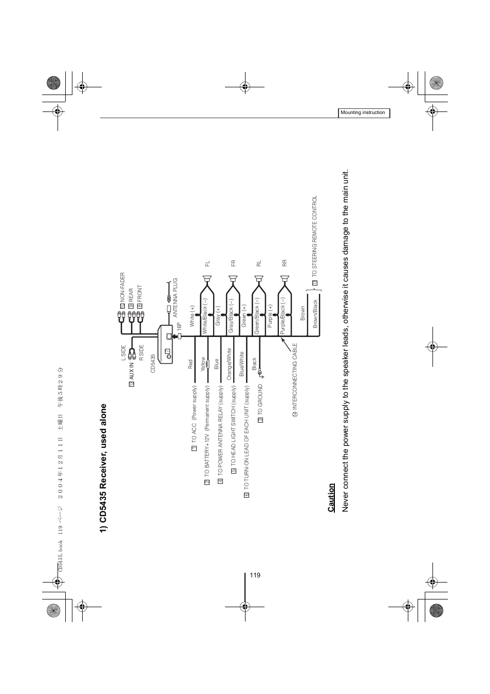 Eclipse - Fujitsu Ten CD5435 User Manual | Page 119 / 128