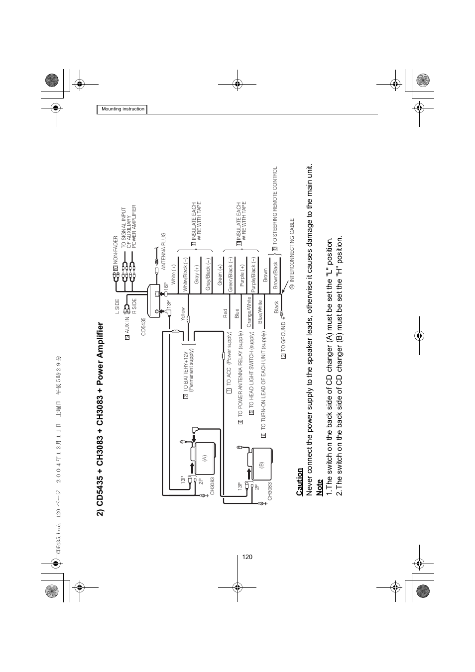 Eclipse - Fujitsu Ten CD5435 User Manual | Page 120 / 128